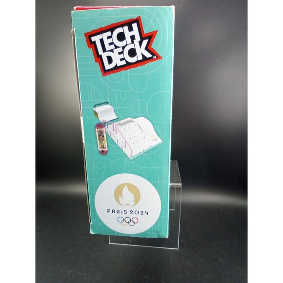 Tech Deck Skys Paris 2024 Ramp Olympic Skateboarding Fingerboard Set W/Board - Picture 6 of 9